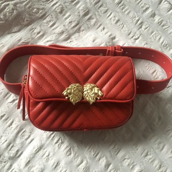 Zara red convertible crossbody/belt bag - Picture 3 of 4